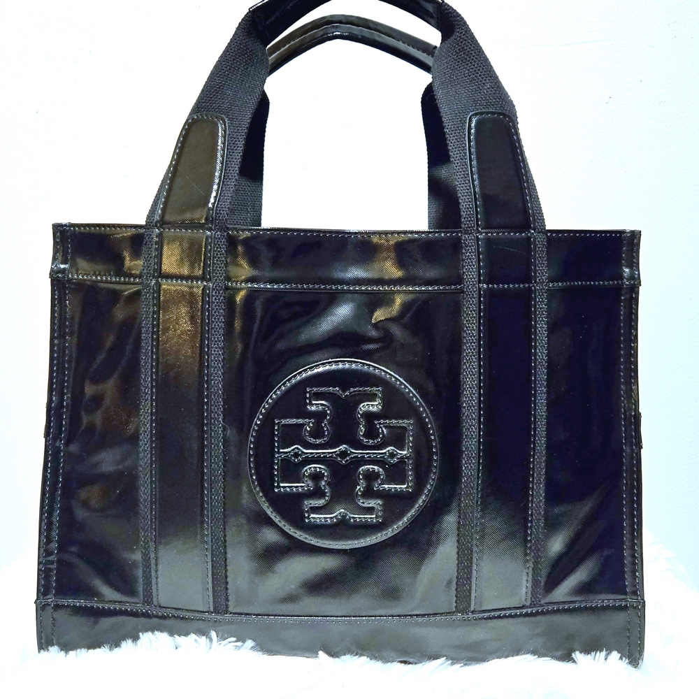 Tory Burch Pantent Leather Ella Tote